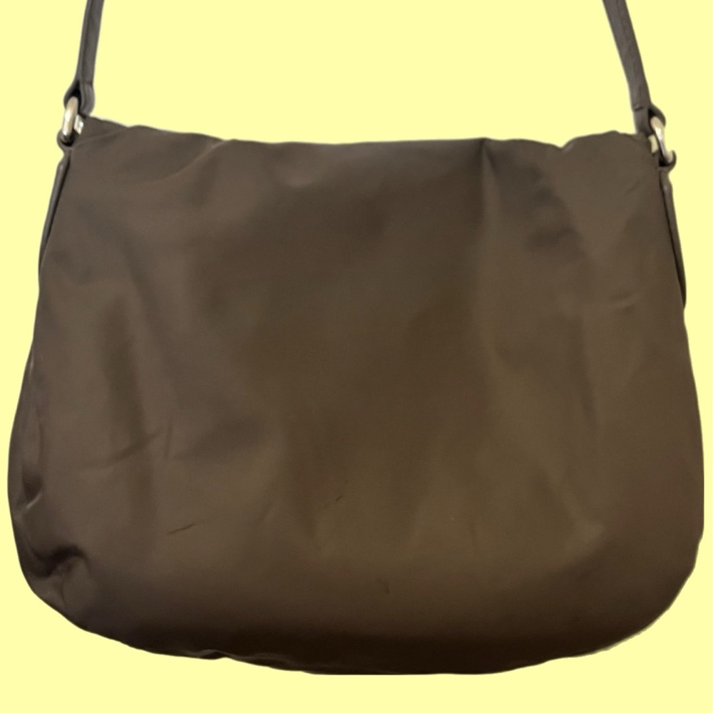 Marc Jacobs Messenger Bag Dark Olive Green Crossbody Nylon Fold Over - Picture 2 of 8